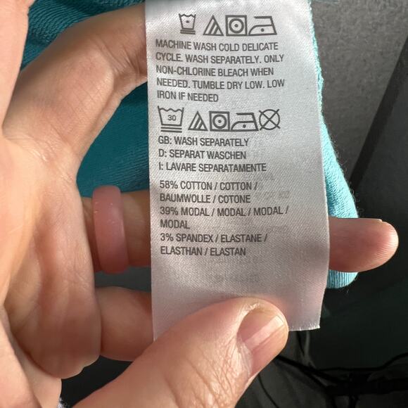 Belle Body by Kim Gravel TripleLuxe French Terry Open Car Spa Blue, Size 1X - Picture 11 of 14